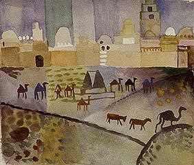 Kairouan I, 1914, August Macke