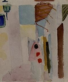Frau auf der Straße in Tunis, 1914, August Macke