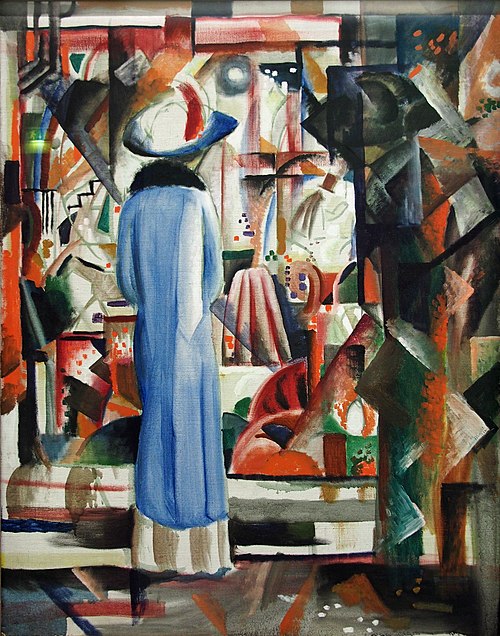 Grande Vitrine brillante, 1912, August Macke