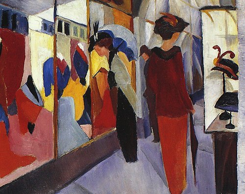 The Fashion Store, 1913, August Macke