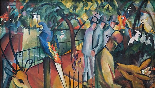 Jardin zoologique I, 1912, August Macke