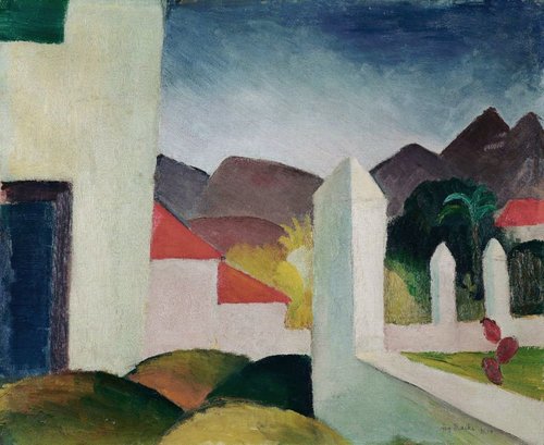 Paysage africain, 1914, August Macke