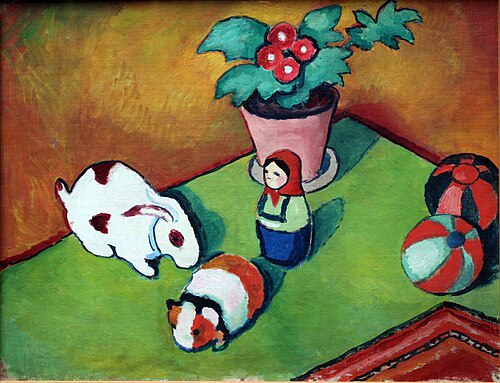 Little Walter’s Toys, 1912, August Macke