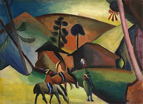 Indiens à cheval, 1911, August Macke