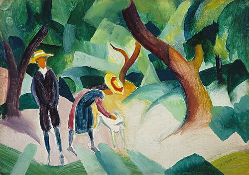 Kinder mit Ziege, 1913, August Macke