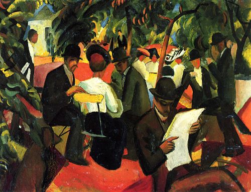 Garden Restaurant, 1912, August Macke