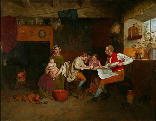 Answering the Emigrant's Letter, 1850, James Collinson