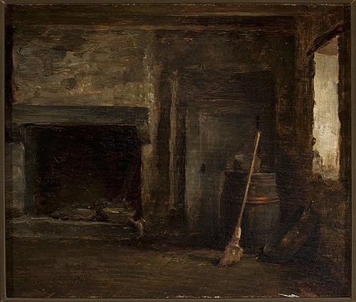 Interior with a barrel., 1801, Cyprian Norwid