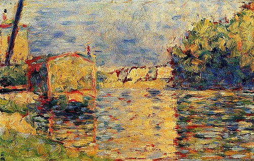 River's Edge, 1883, Georges Seurat
