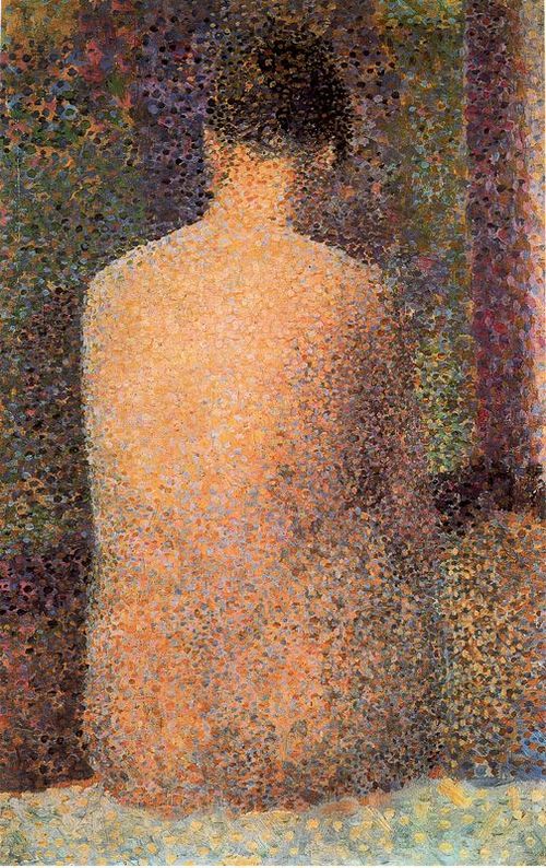 Poseuse de dos, 1887, Georges Seurat