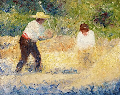 The pile of stones, 1884, Georges Seurat