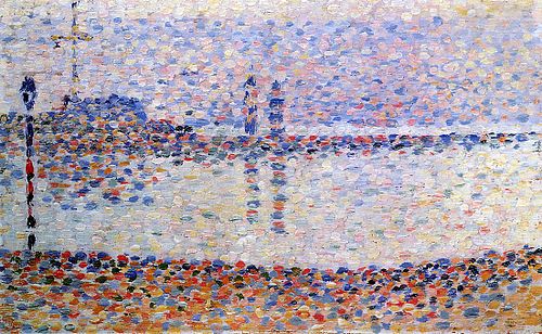 Chenal de Gravelines, 1890, Georges Seurat