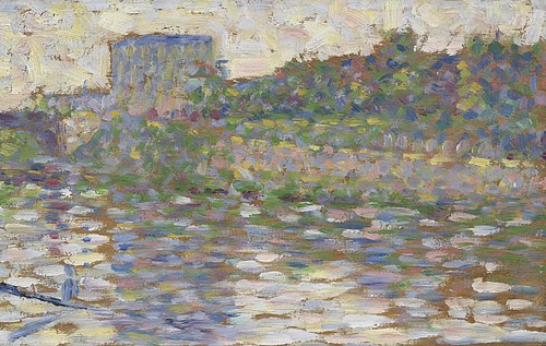 The Seine at Courbevoie, , Georges Seurat