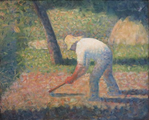 Peasant with Hoe II, 1882, Georges Seurat
