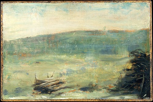 Landscape at Saint-Ouen, 1878, Georges Seurat