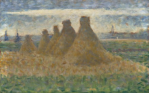 Haystacks, 1882, Georges Seurat