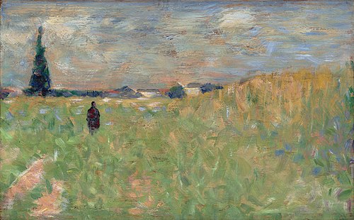 A Summer Landscape, 1883, Georges Seurat