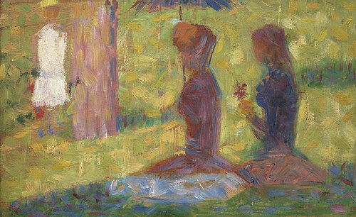 Study of Figures for  La Grande Jatte, 1884, Georges Seurat