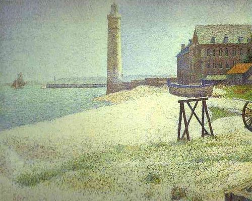 The Lighthouse at Honfleur, 1886, Georges Seurat