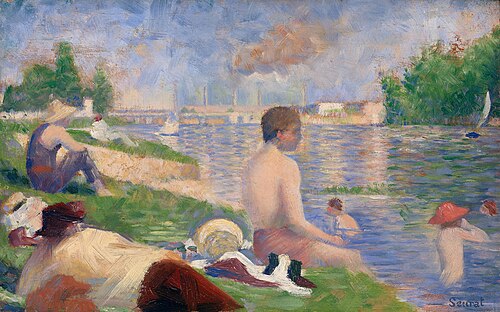 Final Study for "Bathers at Asnières", 1883, Georges Seurat
