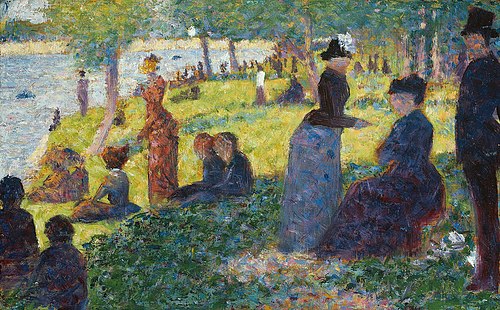 Oil Sketch for "La Grande Jatte", 1884, Georges Seurat