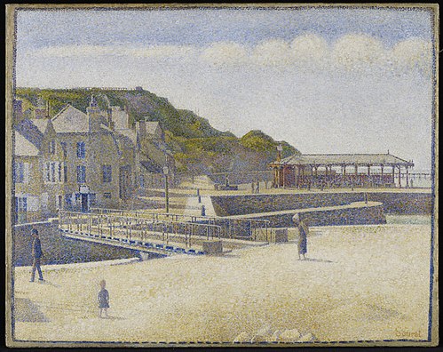 Port-en-Bessin, Bridge and Port, 1888, Georges Seurat