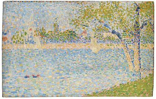 The Seine seen from La Grande Jatte, 1888, Georges Seurat