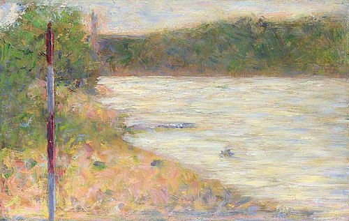 A River Bank (The Seine at Asnières), 1883, Georges Seurat