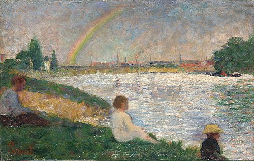 The Rainbow: Study for 'Bathers at Asnières', 1883, Georges Seurat