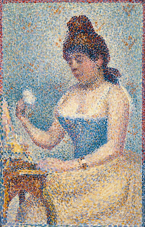 Young Woman Powdering Herself (Study), 1889, Georges Seurat