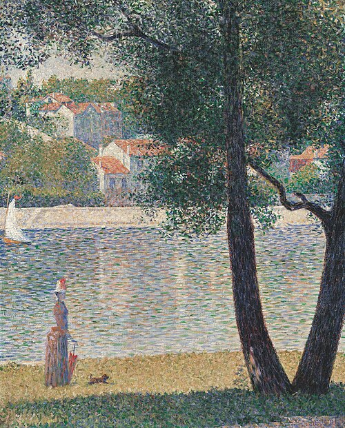 The Seine at Courbevoie, 1885, Georges Seurat
