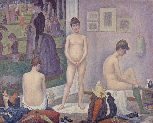 Les Poseuses, 1886, Georges Seurat