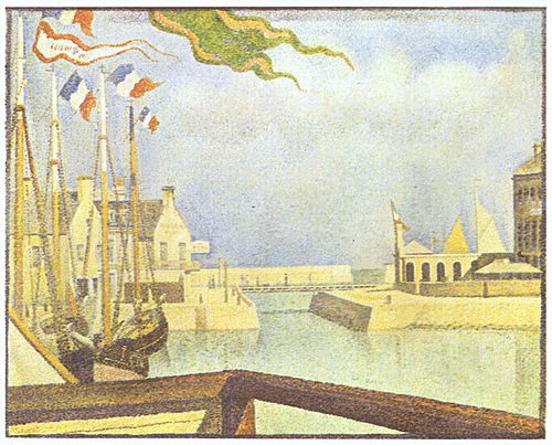 Sunday at Port-en-Bessin, 1888, Georges Seurat