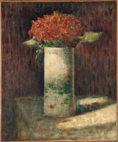 Vase de Fleurs, 1878, Georges Seurat