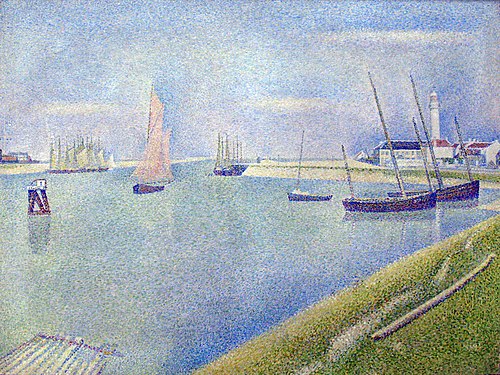 The Gravelines Channel, towards the sea, 1890, Georges Seurat