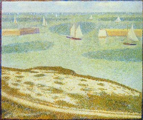 Port-en-Bessin, Entrance to the Harbor, 1888, Georges Seurat
