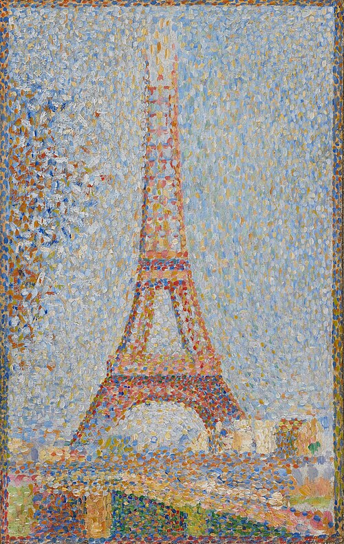 The Eiffel Tower, 1889, Georges Seurat