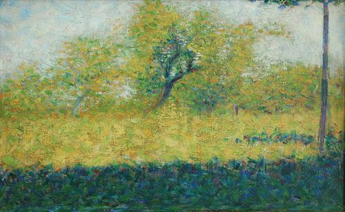 Lisière de bois au printemps, 1882, Georges Seurat