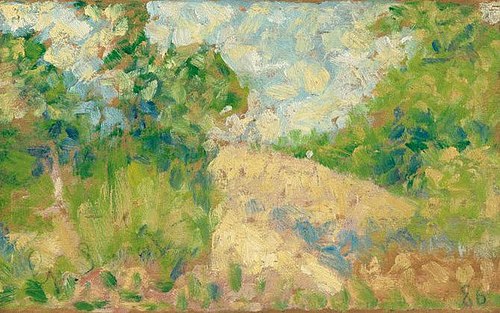 Paysage rose, 1879, Georges Seurat