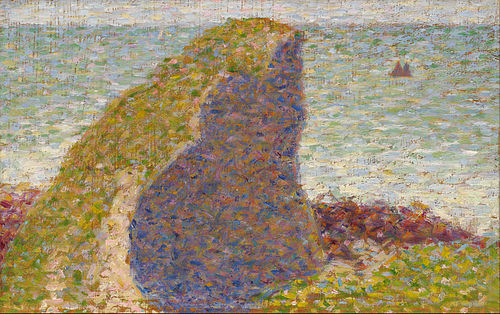 Study for Le Bec du Hoc, Grandcamp, 1885, Georges Seurat