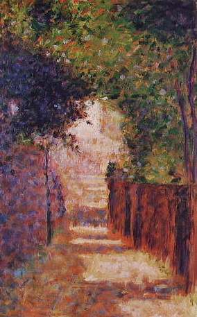 The Rue St. Vincent, Paris, in Spring, 1884, Georges Seurat