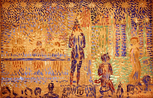 The Circus Parade (Study), 1887, Georges Seurat