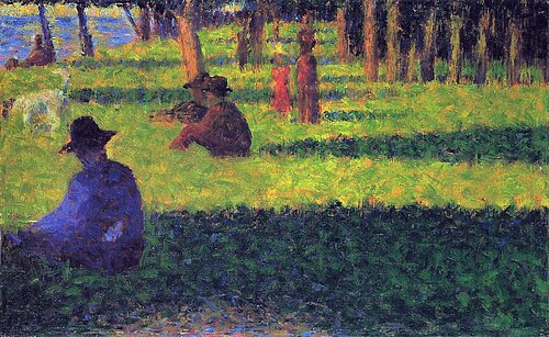 La Grande Jatte: the White Dog, 1884, Georges Seurat