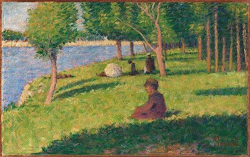 Seated Figures, Study for La Grande Jatte, 1884, Georges Seurat