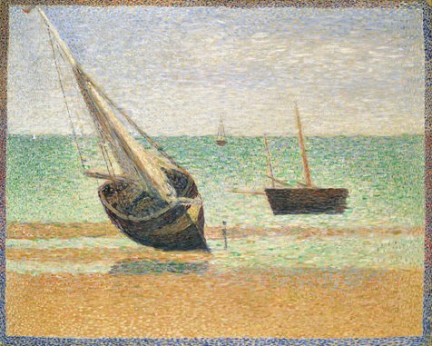Low Tide at Grandcamp, 1885, Georges Seurat
