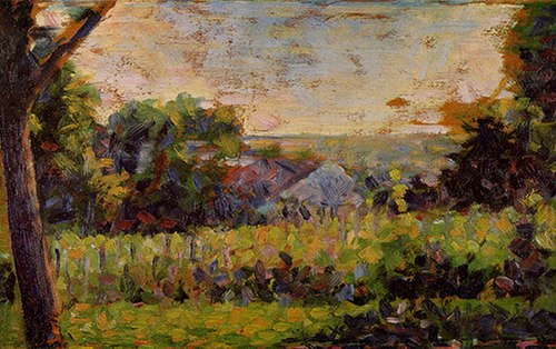 Vers le bourg, 1883, Georges Seurat