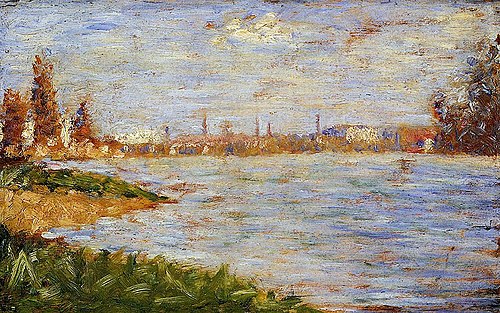 The Riverbanks, 1882, Georges Seurat