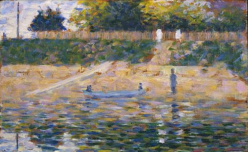 Boat by the Bank, Asnières, 1883, Georges Seurat