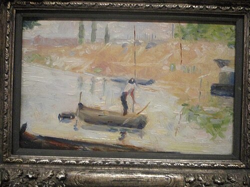 Man in a Boat, 1884, Georges Seurat