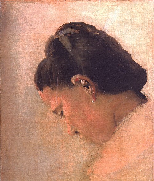 Head of a Young Girl, 1878, Georges Seurat